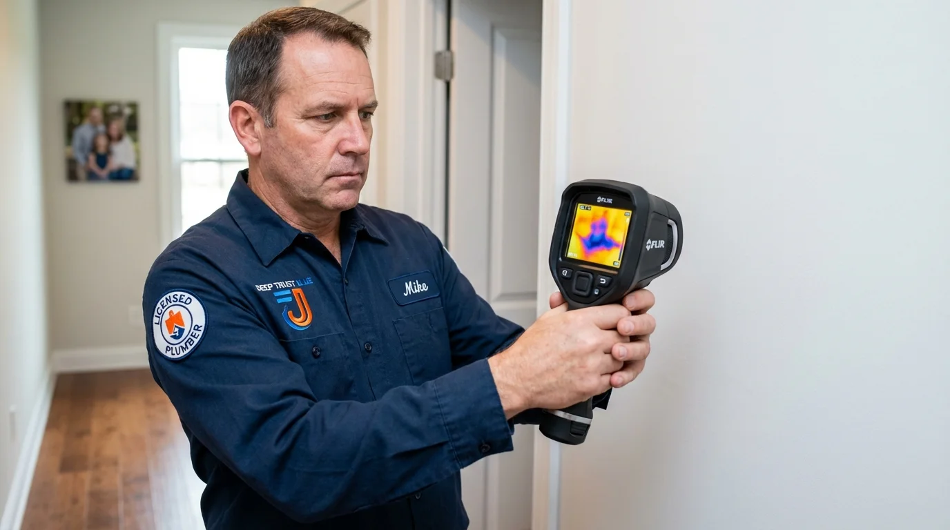Thermal imaging leak detection by Johns Plumbing LLC in Homedale